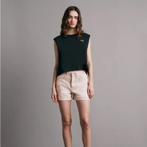 Rag & Bone Rosa Mid-rise shorts pale pink 29